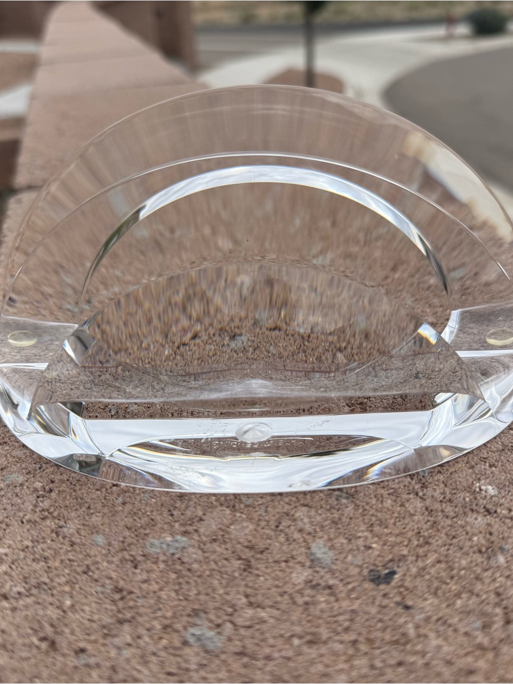 Vintage MCM Clear Lucite Acrylic Napkin Holder Mid Century Modern - Picture 2 of 7
